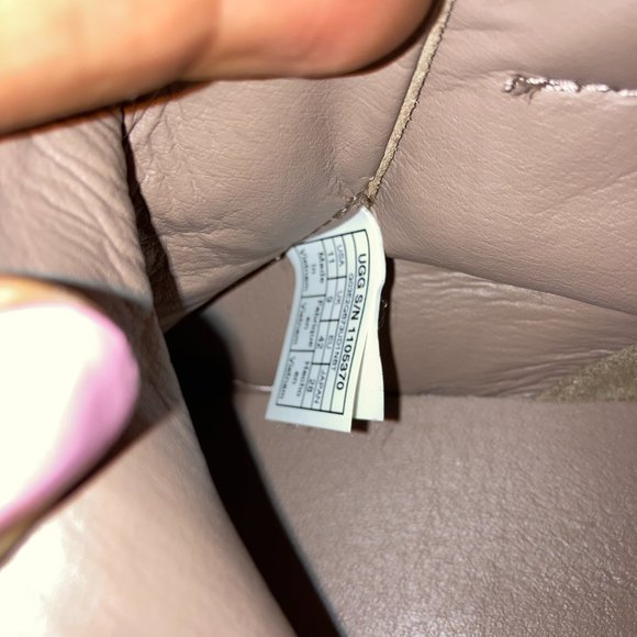 Ugg Oli Taupe Suede High Top Sneakers - Picture 3 of 4